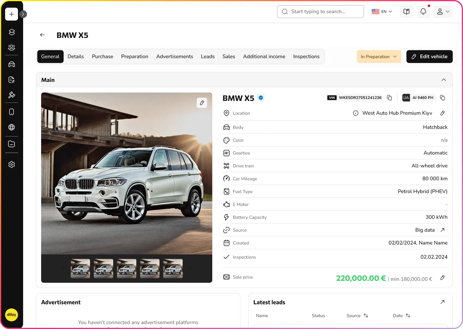 Your entire auto business under control, in one app